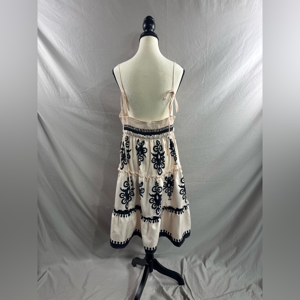 LAST ONE π₯ Floral Print Tie Shoulder Ruffle Hem Cami Dress - Picture 6 of 6